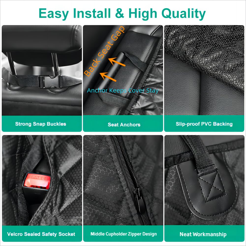 anosospecial funda asiento perro cuatro capas duraderas para mayor protección.
