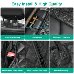 anosospecial funda asiento perro cuatro capas duraderas para mayor protección.