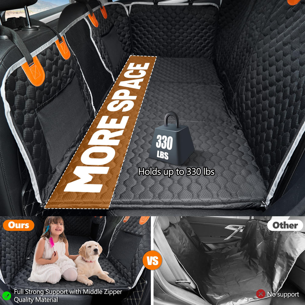 ANOSOSPECIAL funda impermeable de asiento trasero protege la tapicería frente a pelo y derrames