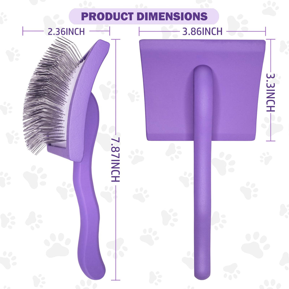 Anrundar mango-ergonomico para cepillado cómodo con mayor control en perros.