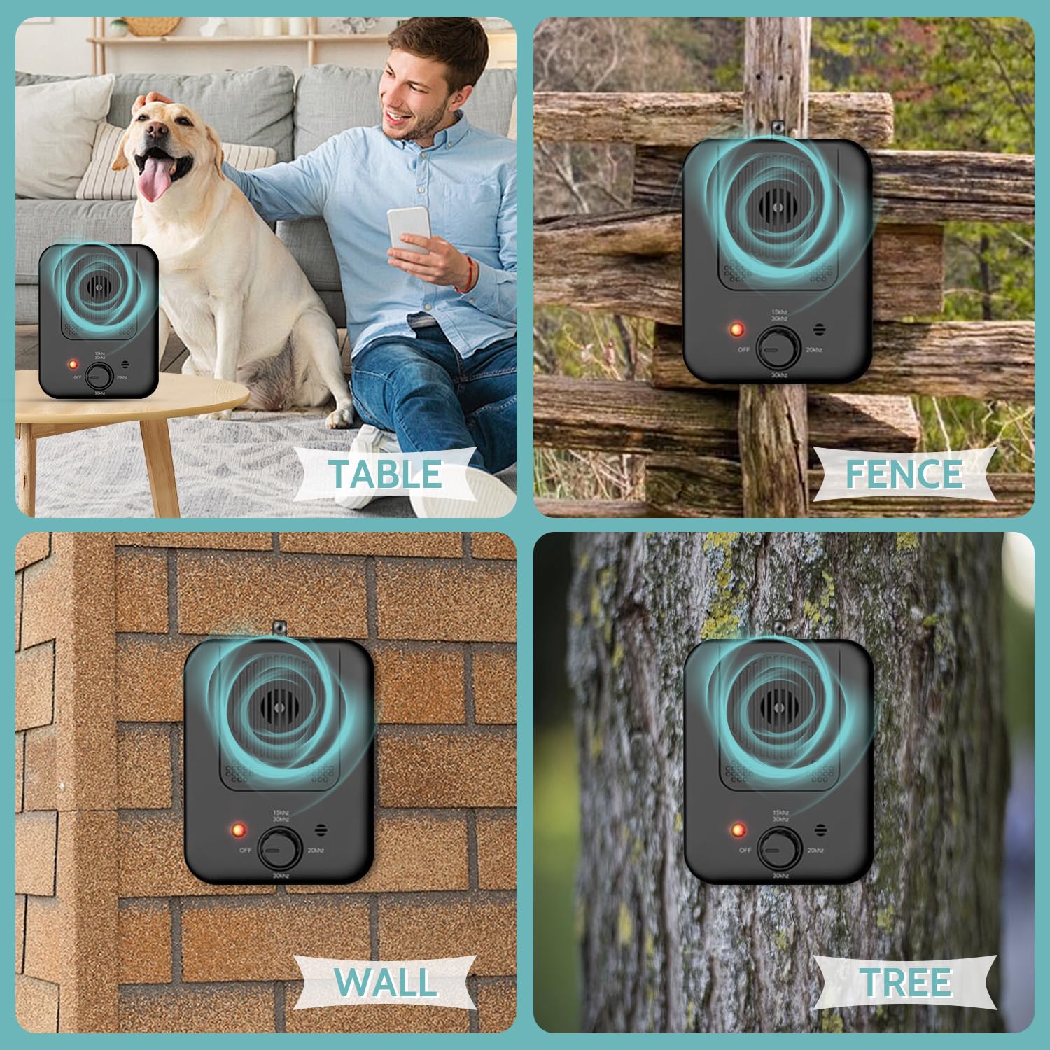 anti-bark-deterrent recargable con USB para 30 días