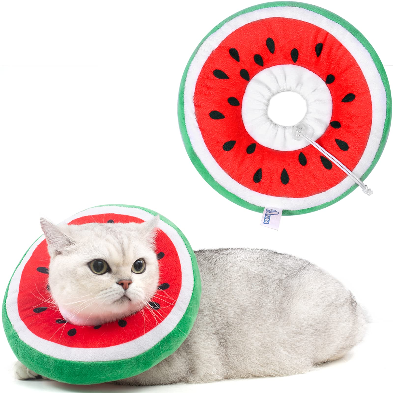 ANWA collar cono ajustable para gato tras operación protege heridas