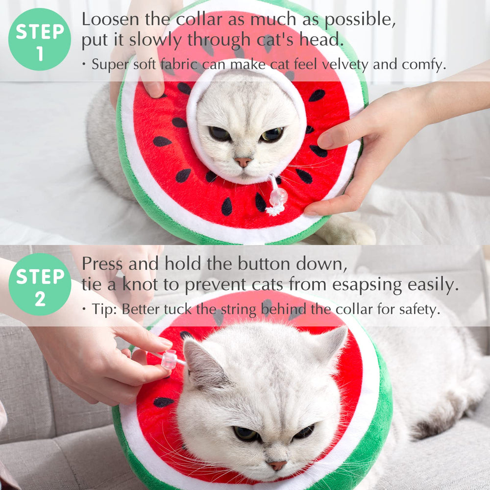 ANWA collar cono gato ajustable para gatos y perros pequeños
