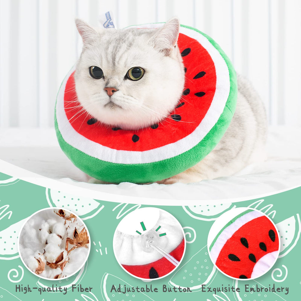 ANWA collar cono gato donut adorable actúa como almohada suave