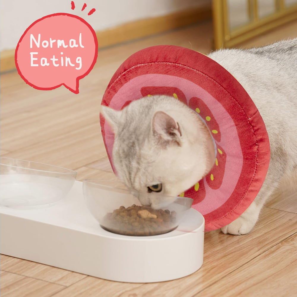 ANWA collar-dona suave para gato, evita lamidos y facilita la comodidad durante la recuperación.