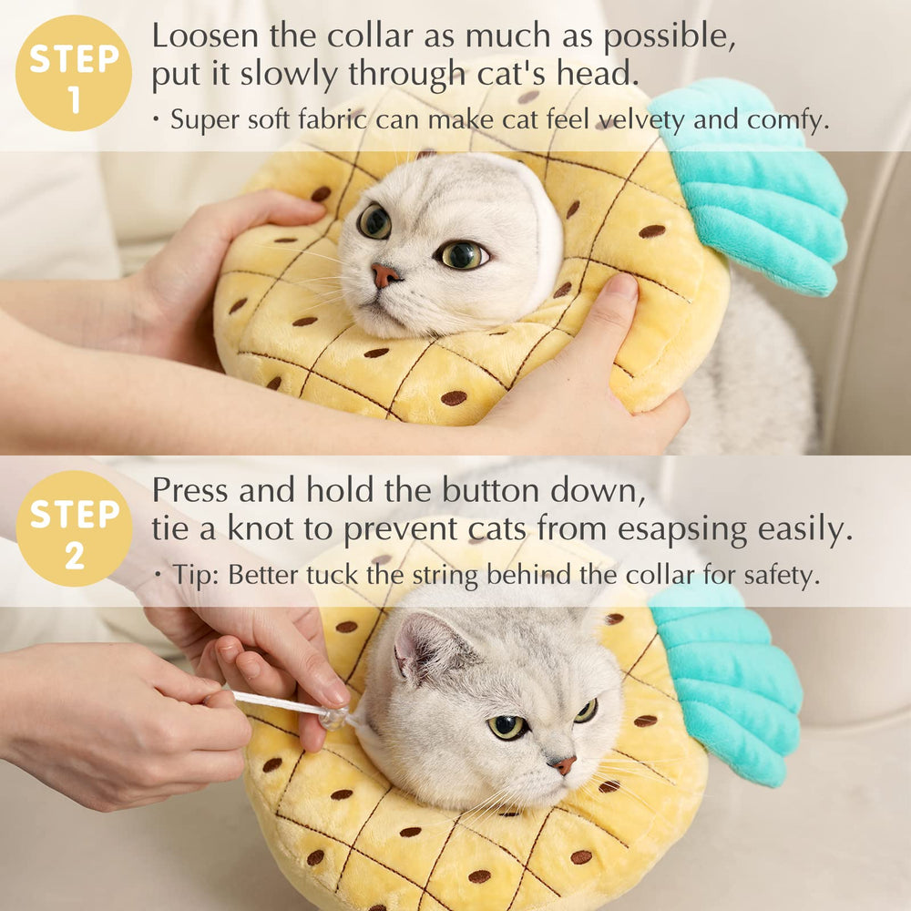 ANWA collar-rosquilla suave, aspecto adorable para el reposo del gatito.