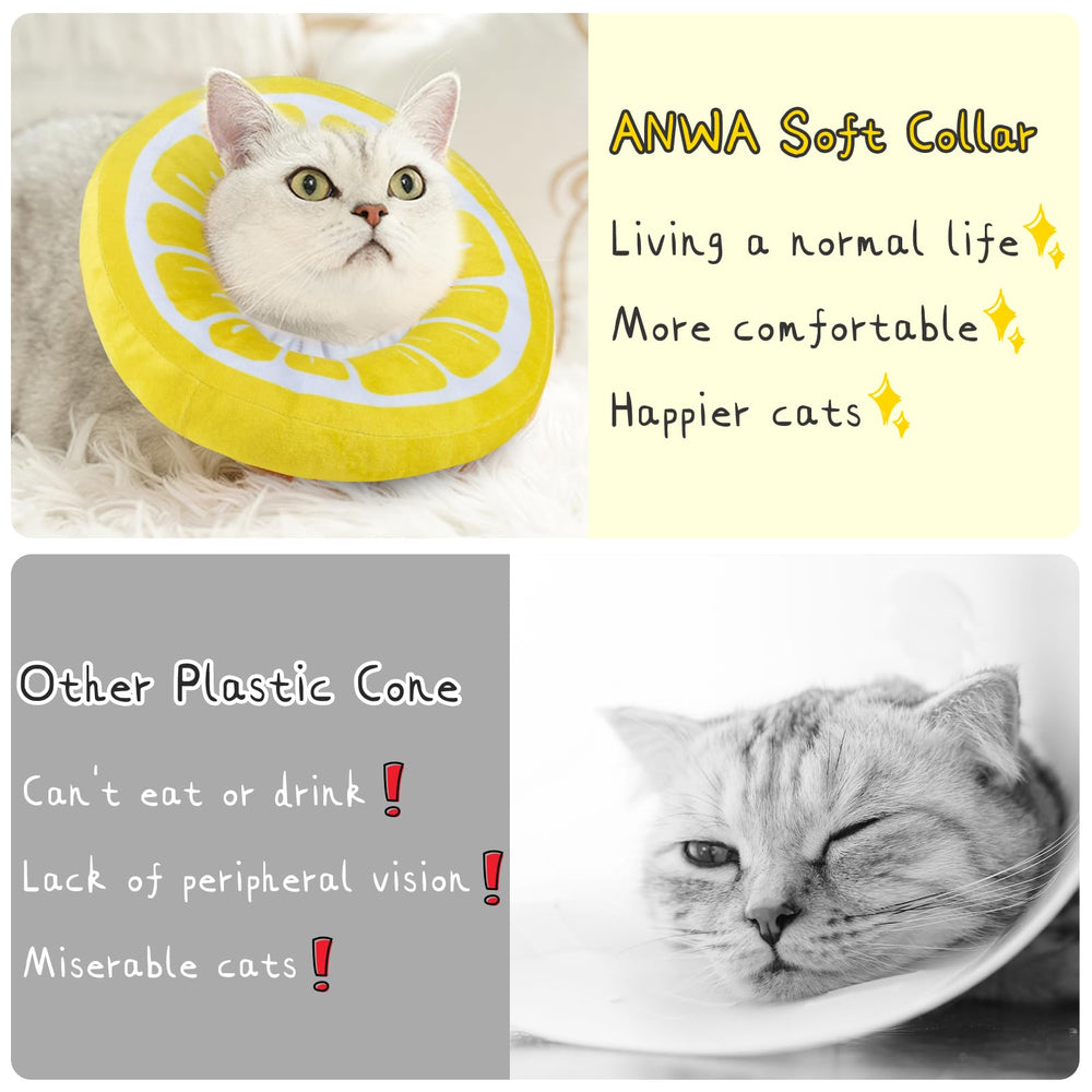 ANWA cono gato tamaño ajustable para gatos
