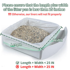 ANWA dimensiones 25.2 x 15.4 pulgadas, se ajusta a cajas automáticas