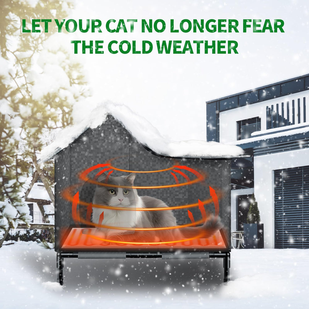 anysiny casa gato caliente interior acolchado, espacio cómodo para siestas