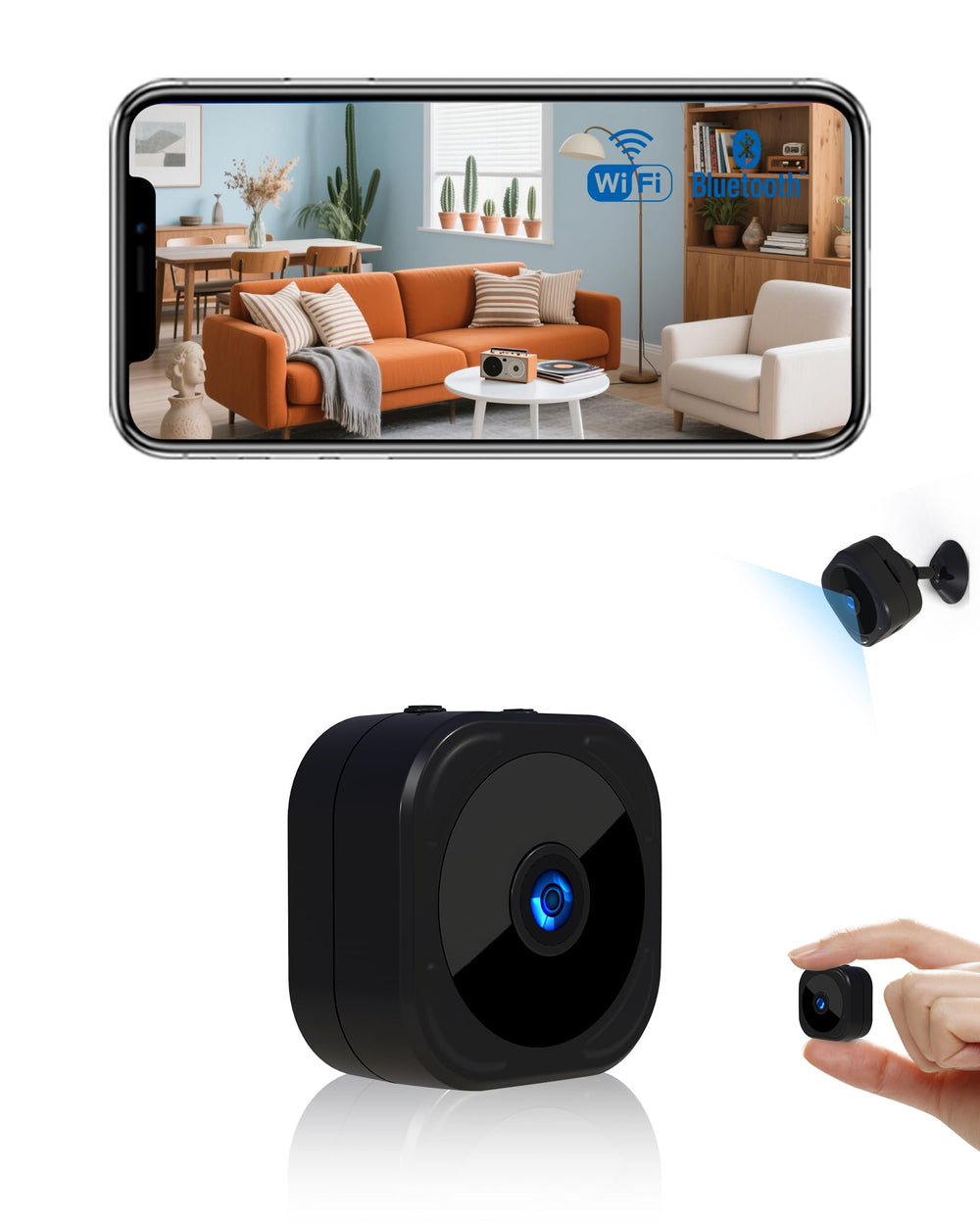 AOBOCAM cámara interior 1080P con visión nítida para vigilancia del hogar