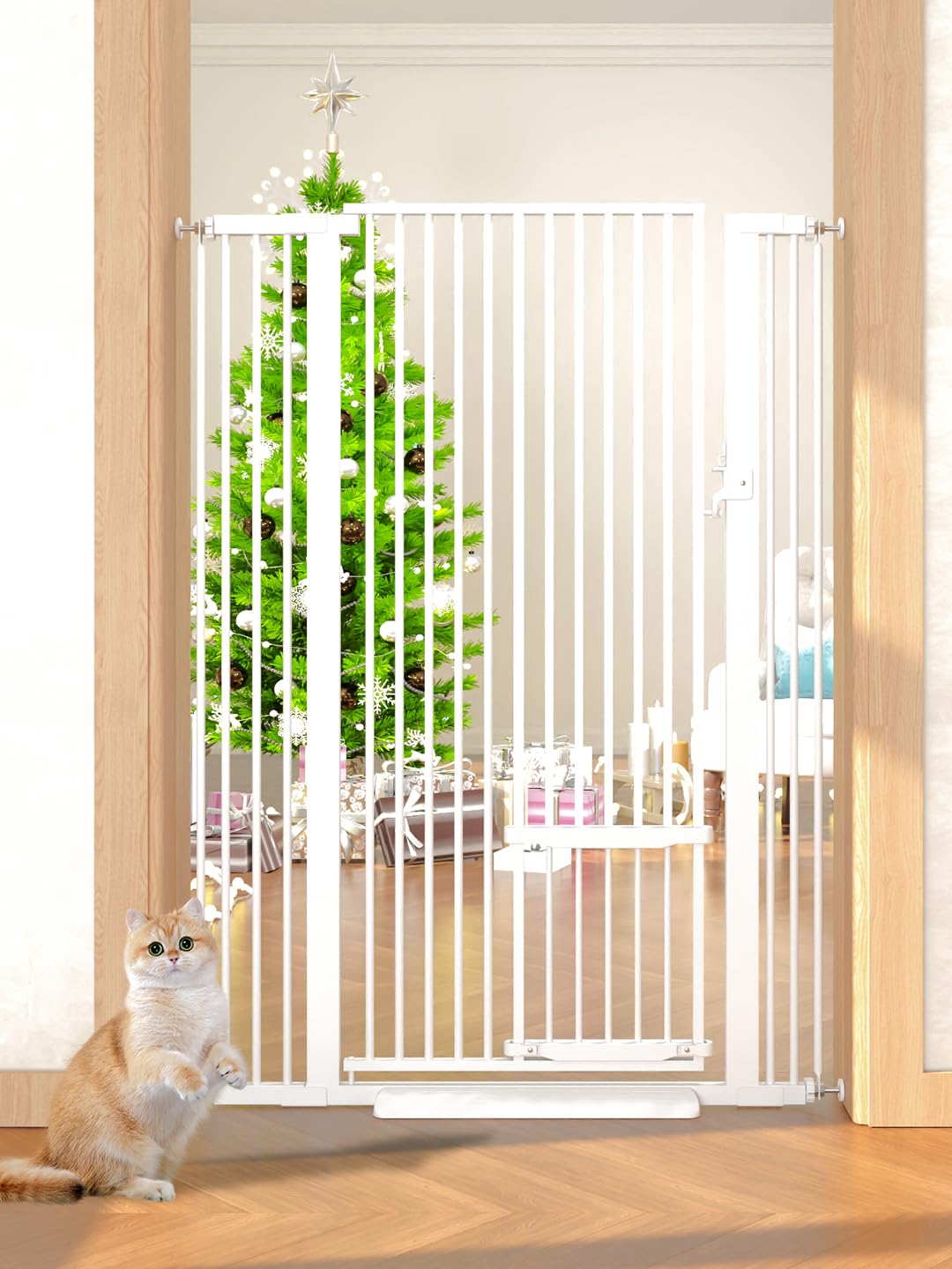 aodbicy puerta-gato alta 55-11 pulgadas, seguridad en pasillos interiores