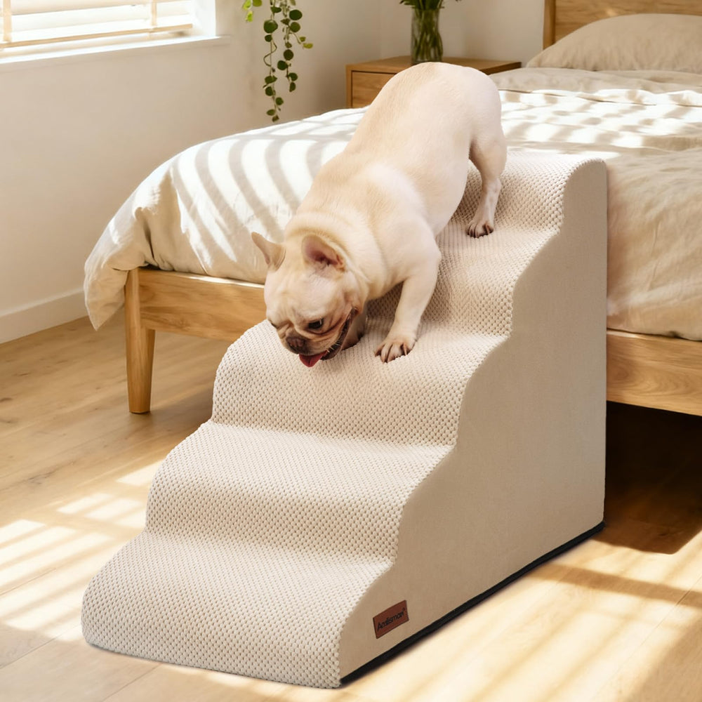Aodisman escalera para perro 5 pasos espuma duradera que soporta uso diario