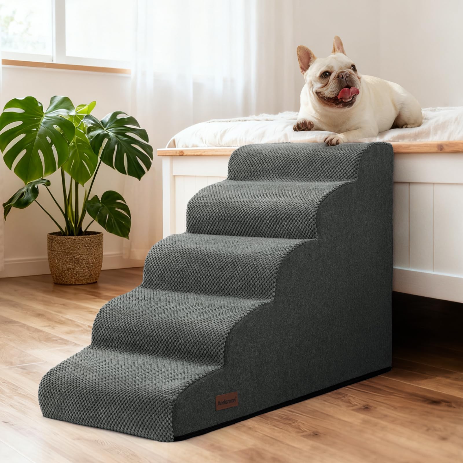 Aodisman escaleras para perro, uso interior en sofá o cama