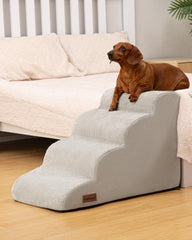 Aodisman escalera para perro sofá cuatro pasos, ideal para mascotas pequeñas que ganan estabilidad