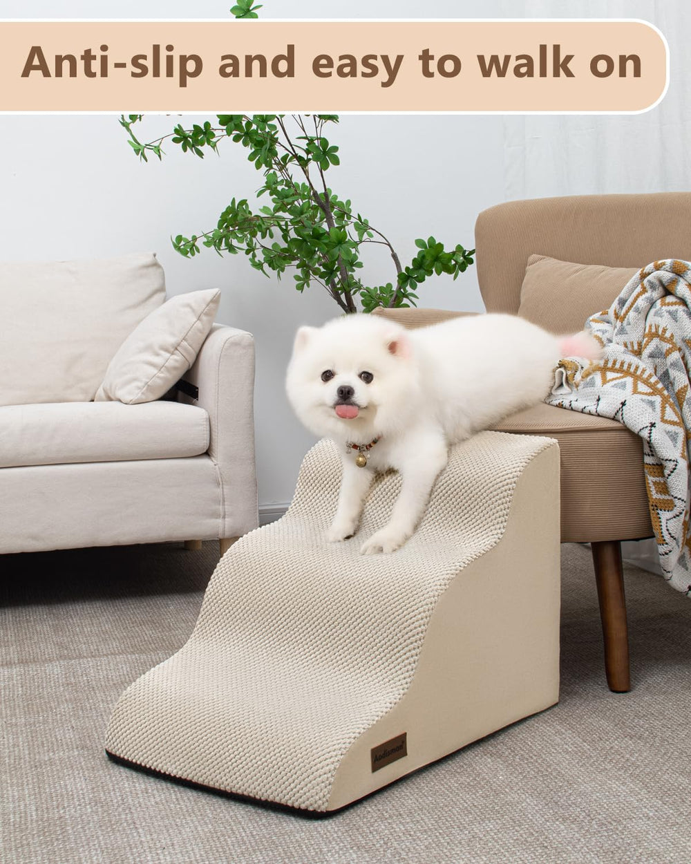 Aodisman escalera para cama, ideal para mascotas mayores.