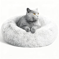 Cama Aofast donut lavable para mascota, cómoda para dormir