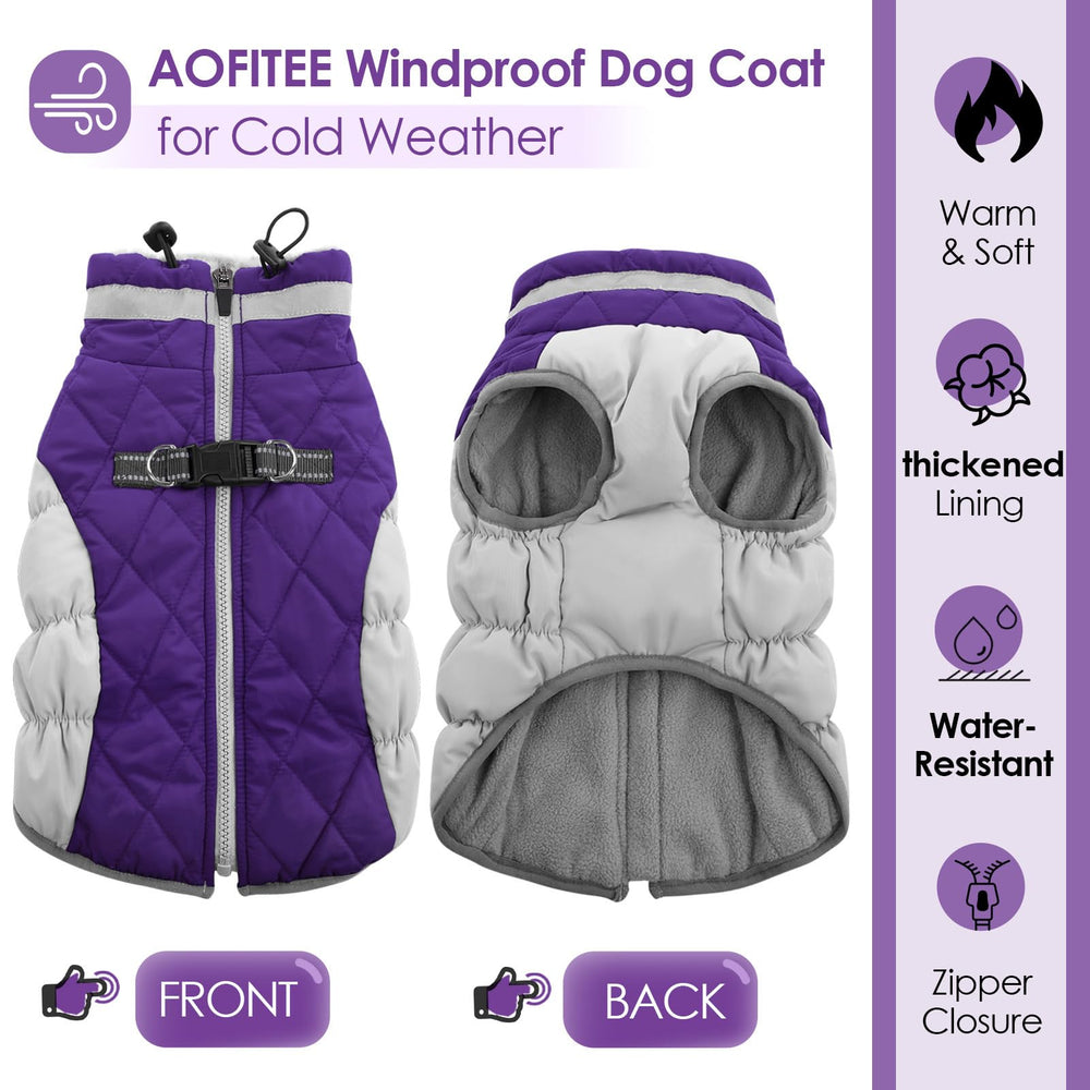 AOFITEE exterior resistente al agua, mantiene al perro seco en climas fríos.