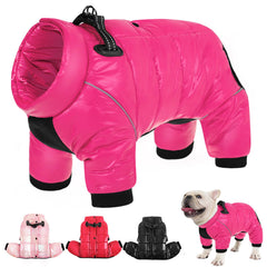 AOFITEE chaqueta para perro en invierno, impermeable y cómoda para paseos diarios.
