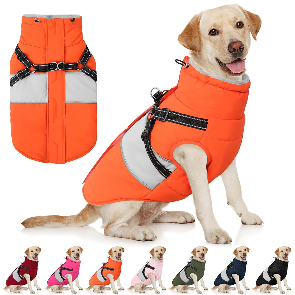 AOFITEE capa para perro con collar polar, calor y confort en paseos