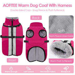 AOFITEE abrigo impermeable y cálido para perros, manteniendo a tu mascota seca.