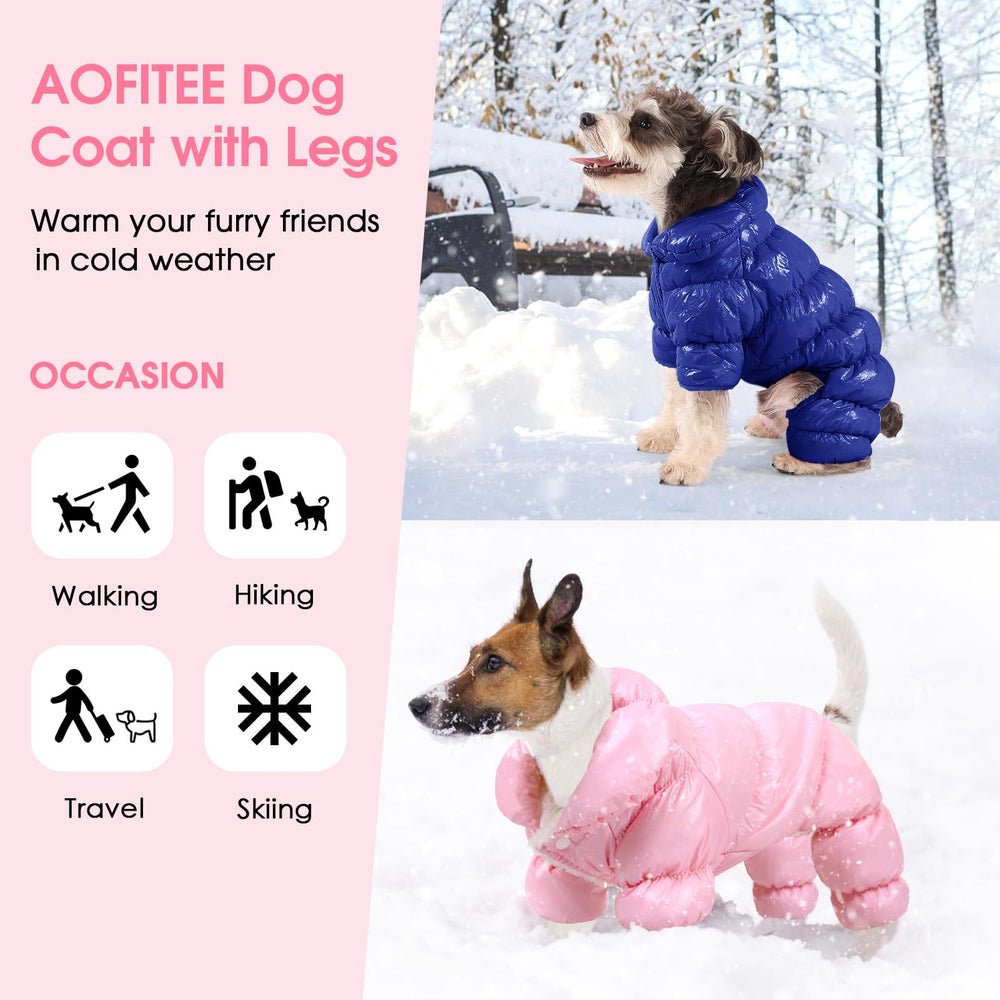 AOFITEE chaqueta impermeable azul para perros XL, ideal bajo lluvia.