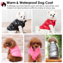 AOFITEE chaqueta para perro, cuello alto, protección adicional contra el viento.