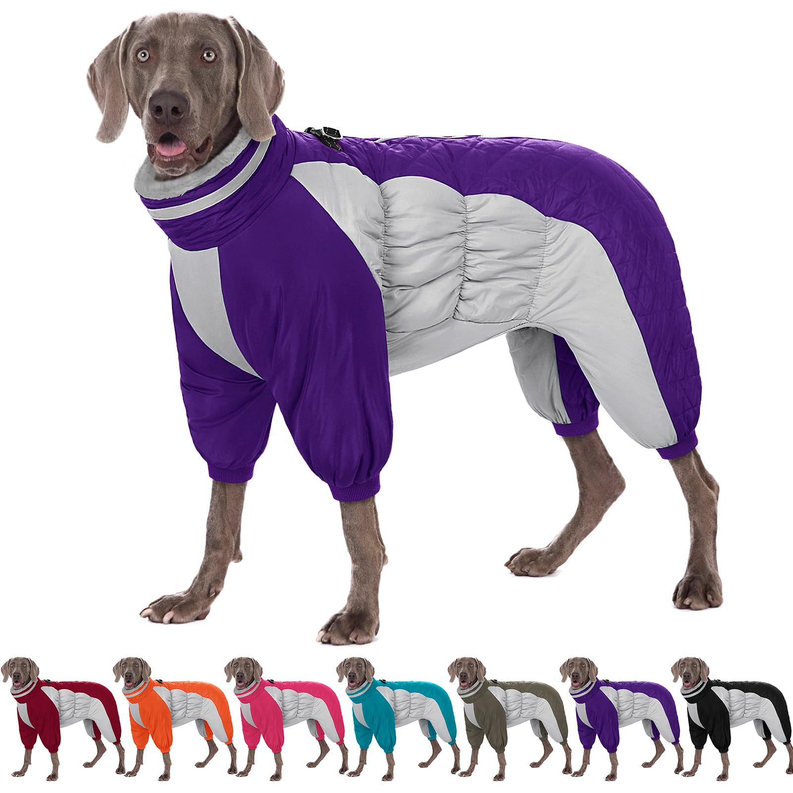 AOFITEE chaqueta para perros con cremallera trasera facilita ponérsela