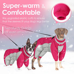 AOFITEE chaqueta de invierno para perro con forro polar, calor suave.
