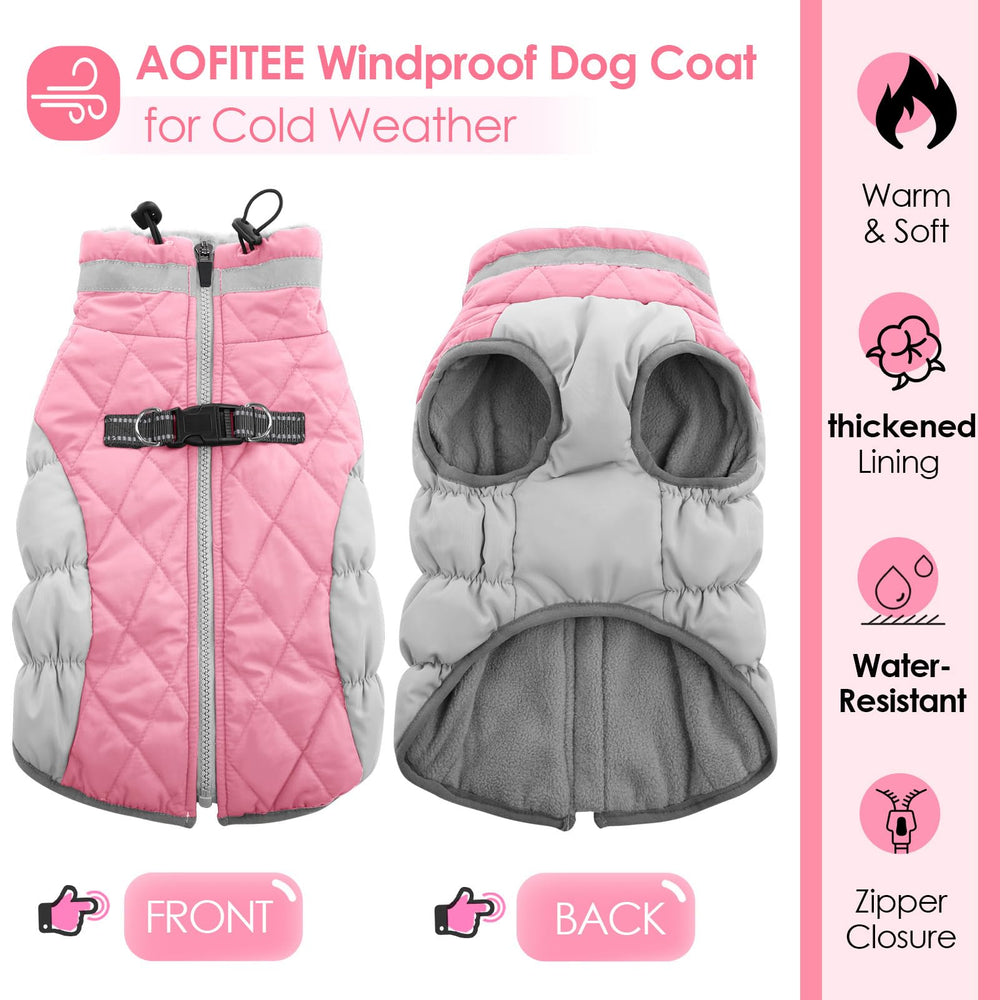AOFITEE chaqueta para perros, dorso, mantiene al perro cálido.