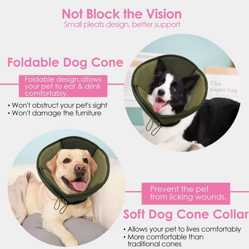 Cono para perros de tamaño pequeño AOFITEE, ideal para posoperatorio y descanso