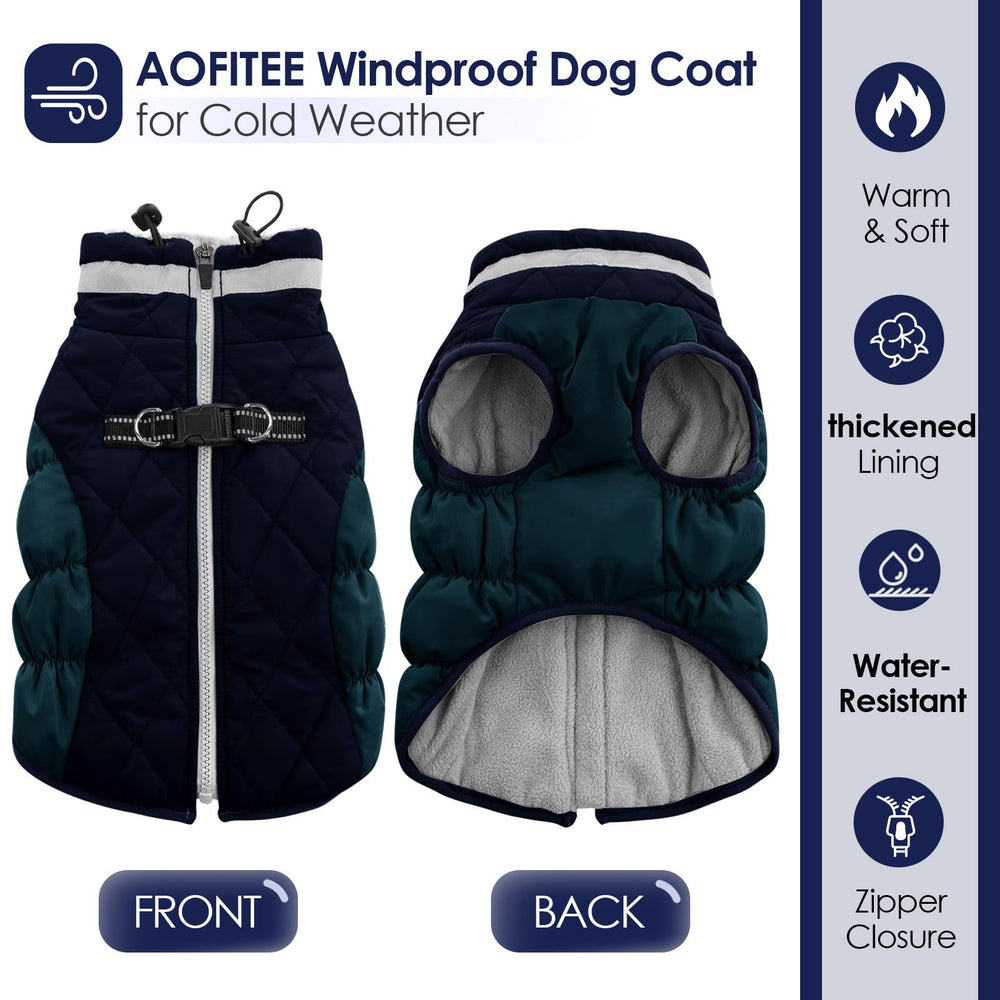 AOFITEE abrigo de perro espalda: diseño cómodo que no restringe movimiento