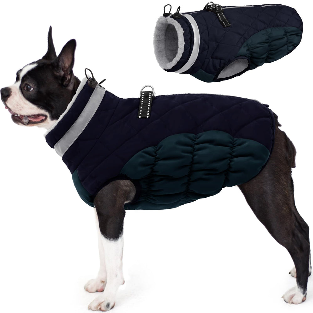 AOFITEE abrigo de perro frente: capa de invierno cálida para paseos