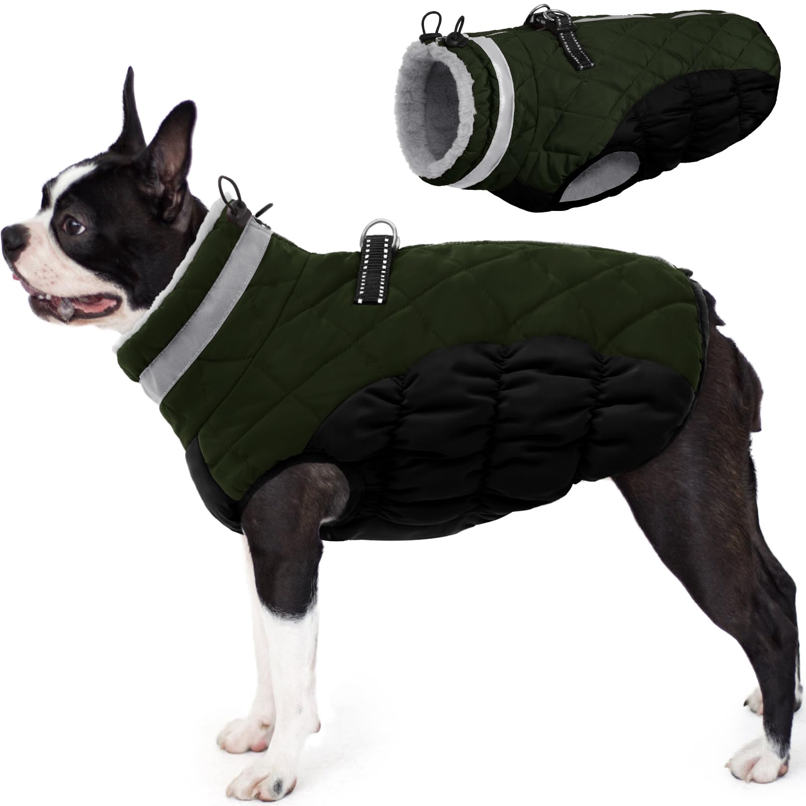 AOFITEE abrigo para perros con frontal del chaleco de invierno, ideal para salidas.