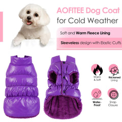AOFITEE chaqueta externa impermeable para perro, vista lateral, protección contra lluvia.