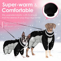 Forro polar cálido de AOFITEE para un abrigo de invierno canino