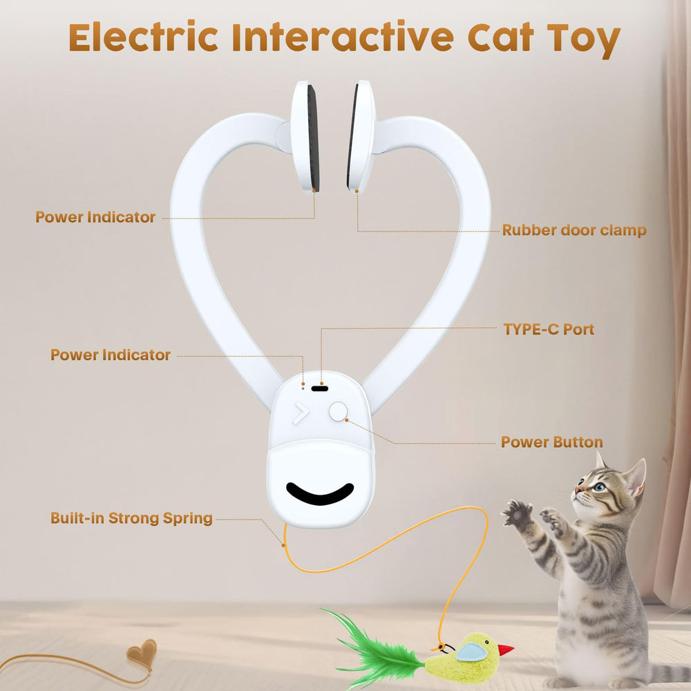 Aoioploa Juguete gato Carga USB evita baterías desechables.