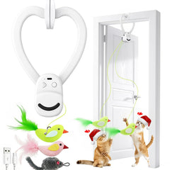 Aoioploa Juguete gato Pajaro volador para ejercicio diario.