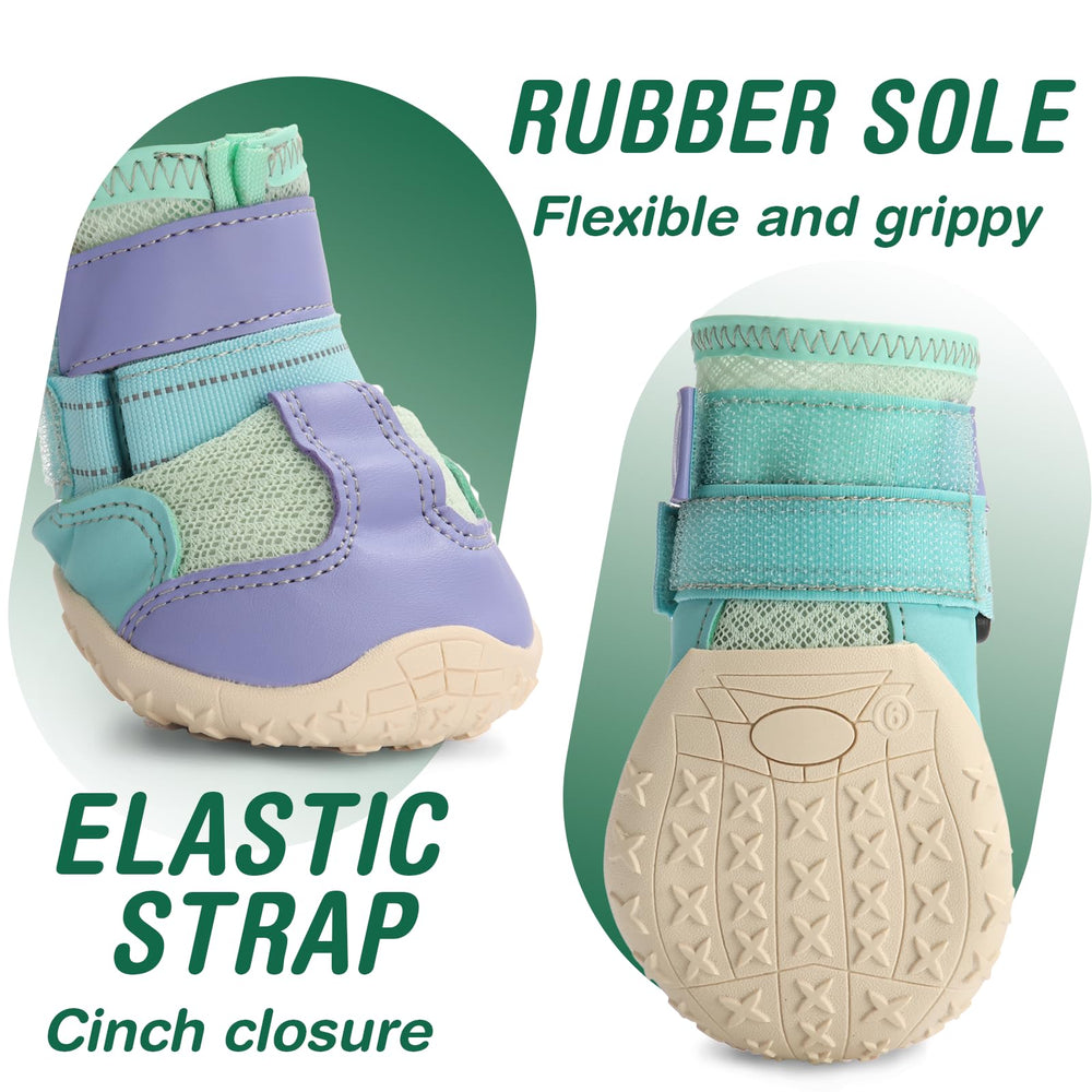 Botas reutilizables de AOKOWN, duraderas y cómodas para patitas sensibles.