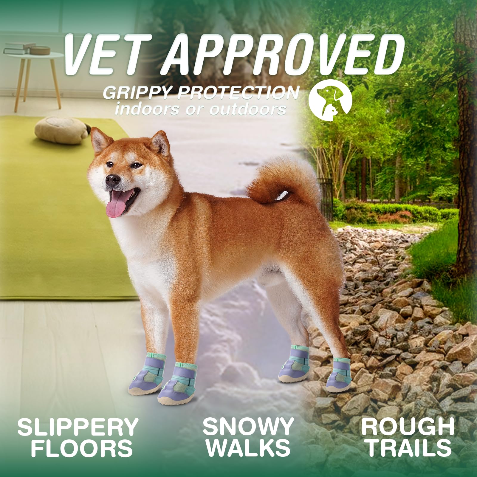 Botines de diseño único de AOKOWN para estilo y protección de las patas.