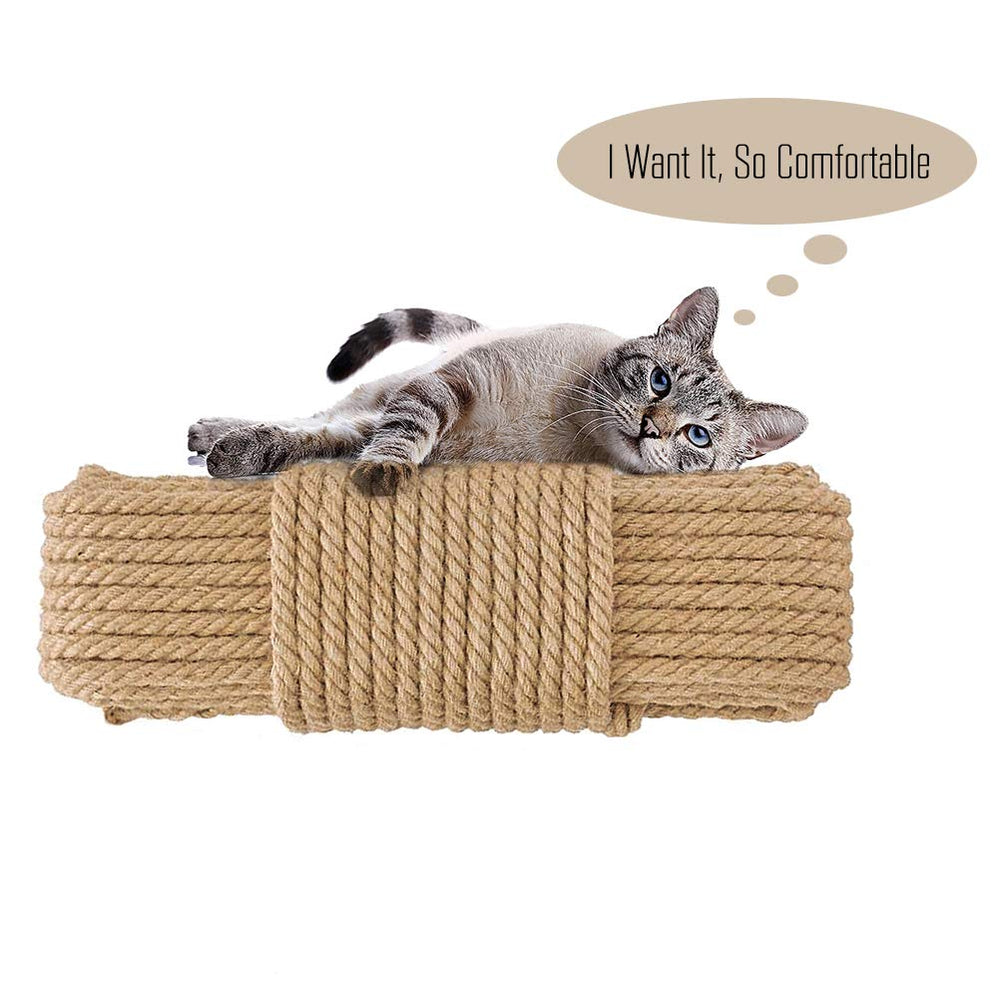 Cuerda sisal natural Aoneky para recubrir postes, uso prolongado.