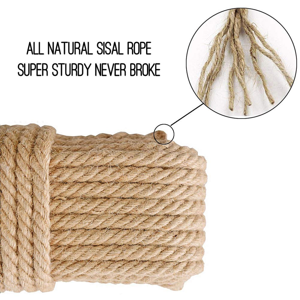 Poste rasca gatos cubierto con cuerda sisal Aoneky, rejuvenece el mueble.