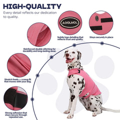 AOOLMOL chaleco ansiedad para perro tejido amigable con la piel y confort duradero