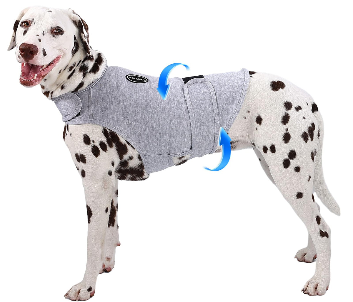 AOOLMOL chaleco antiansiedad para tormentas ofrece abrazo calmante para perros