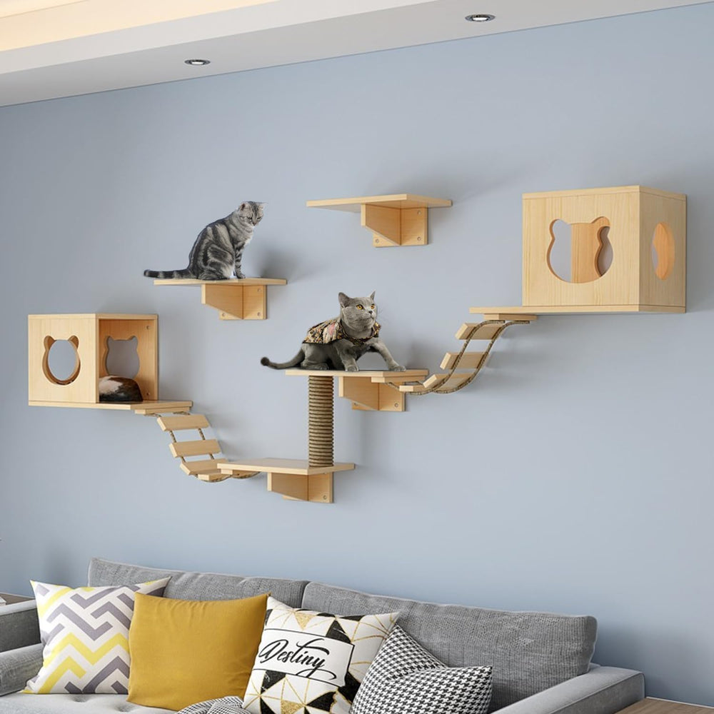 Conjunto de accesorios PETKABOO para juego y ejercicio felino.