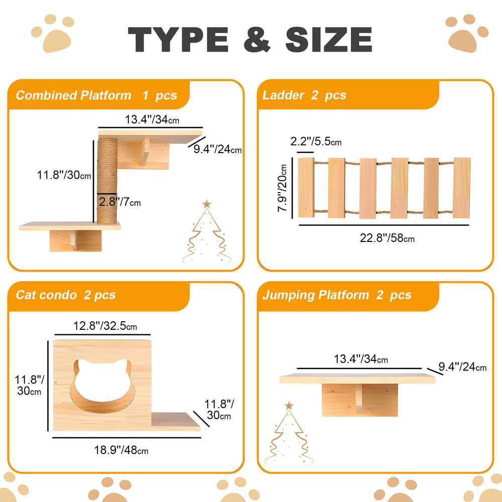 Escalera para gatos PETKABOO en la pared, facilita subir entre niveles.