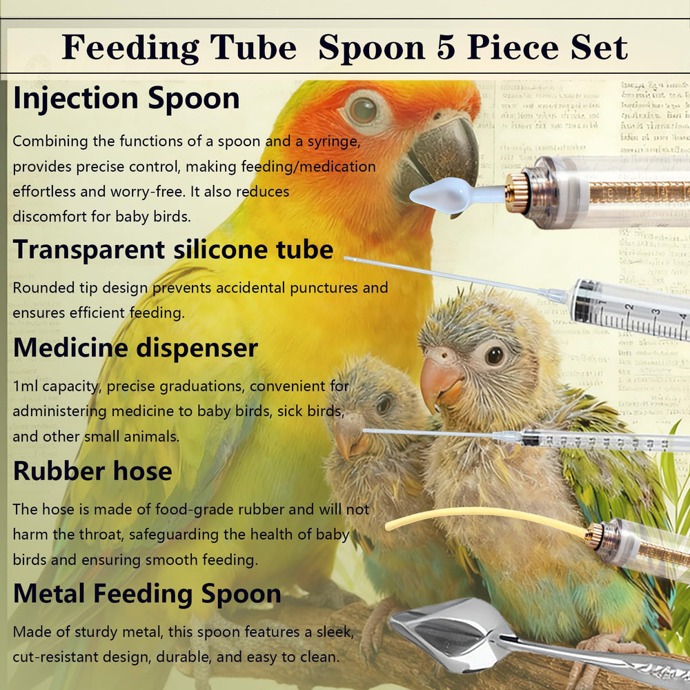 Tubos de silicona suave AORIO para jeringa de aves en crecimiento.