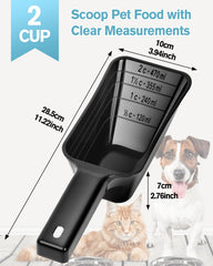 Aosnare dos tazas medidor para perros, porciones consistentes en casa.