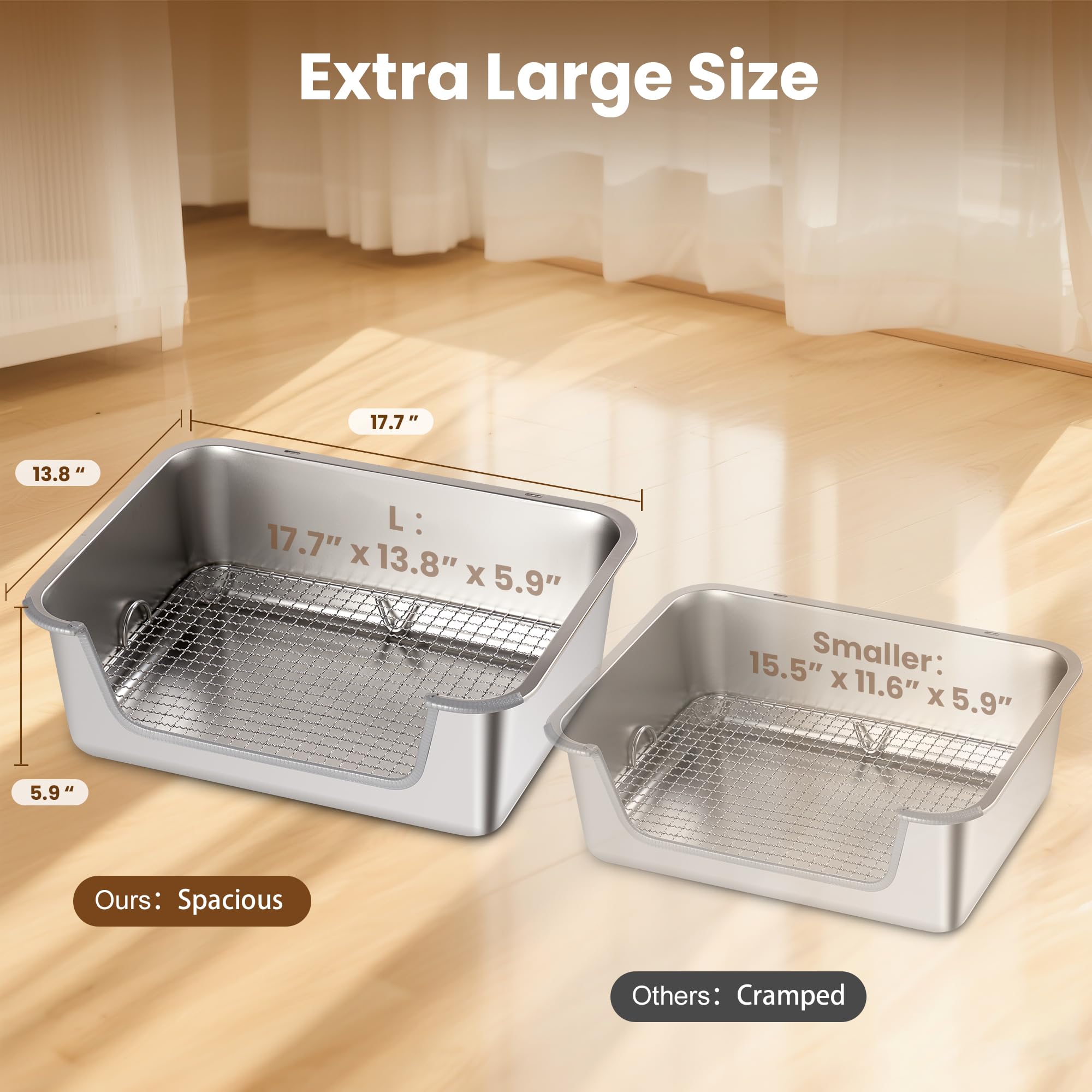 Aothey caja para conejos de tamaño extra grande, ideal para uso diario