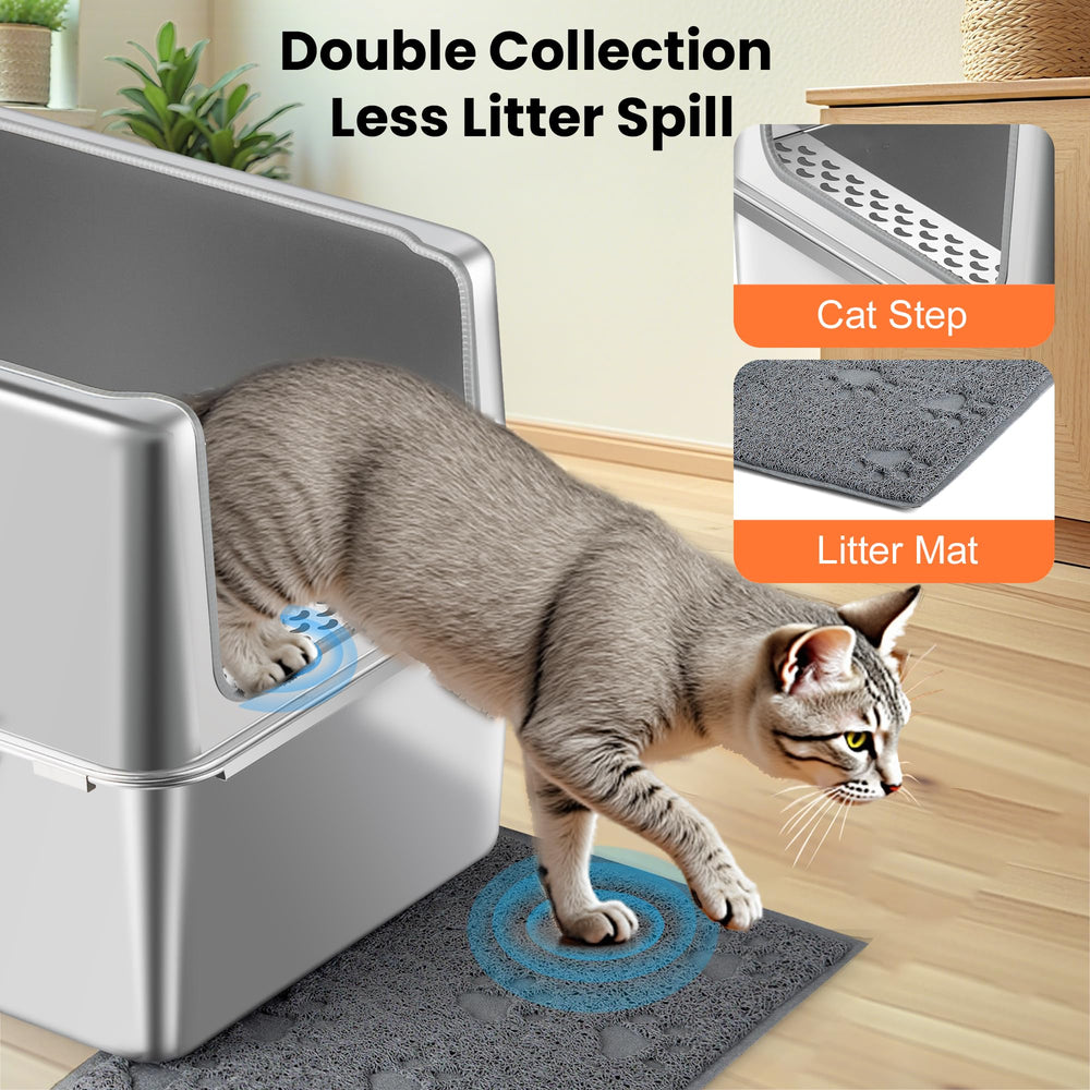 Aothey interior amplio para gatos grandes con cómodo espacio.