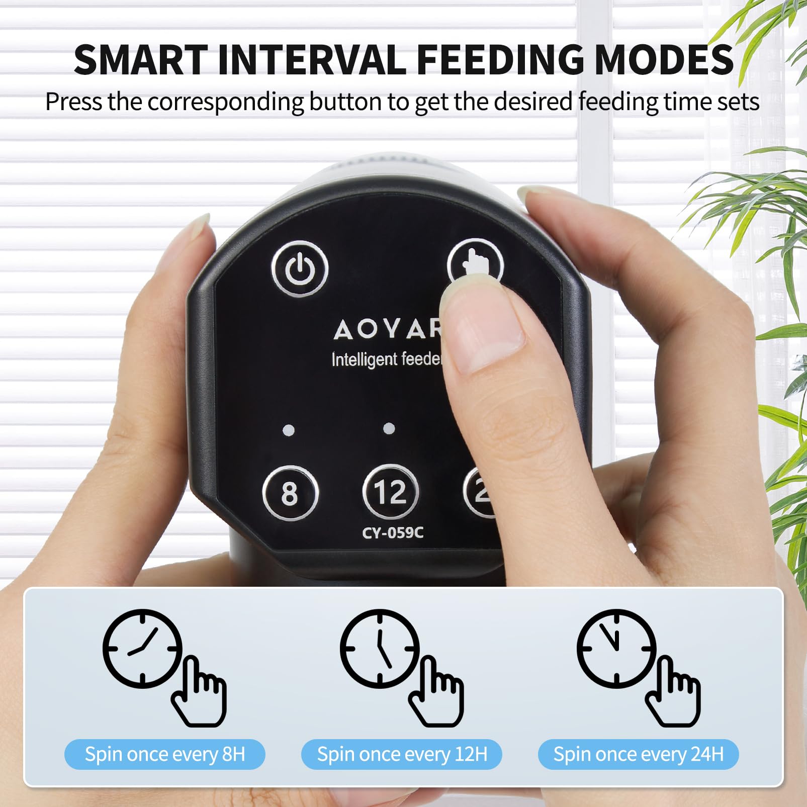 Aoyar alimentador automático con capacidad de 200 ml para varias comidas.